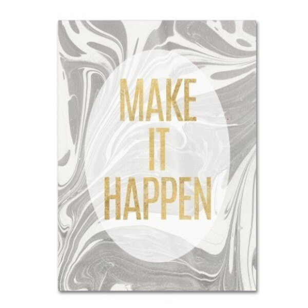 Wild Apple Portfolio 'Let's Go for the Gold I' Canvas Art, 35x47, Trademark Fine Art, Mfr#: WAP00820-C3547GG